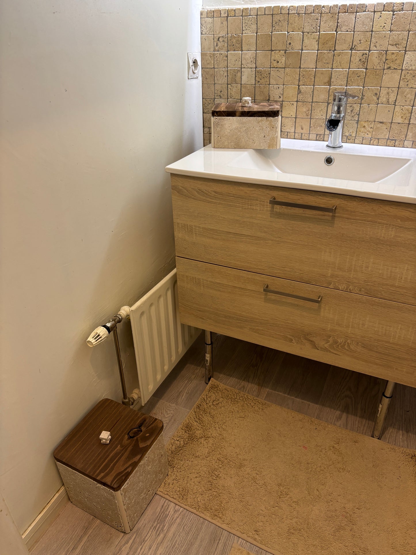 Boîte en travertin (grand)