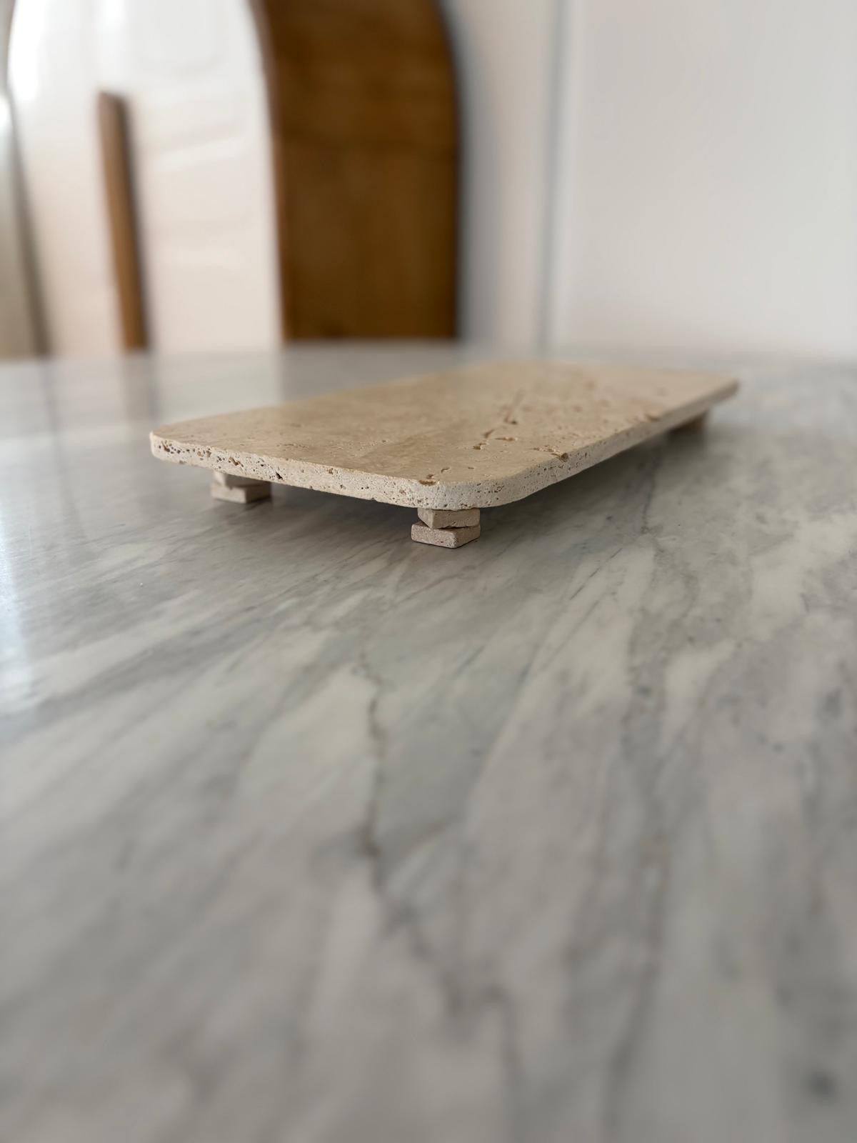 Plateau en travertin RAFFINEMENT